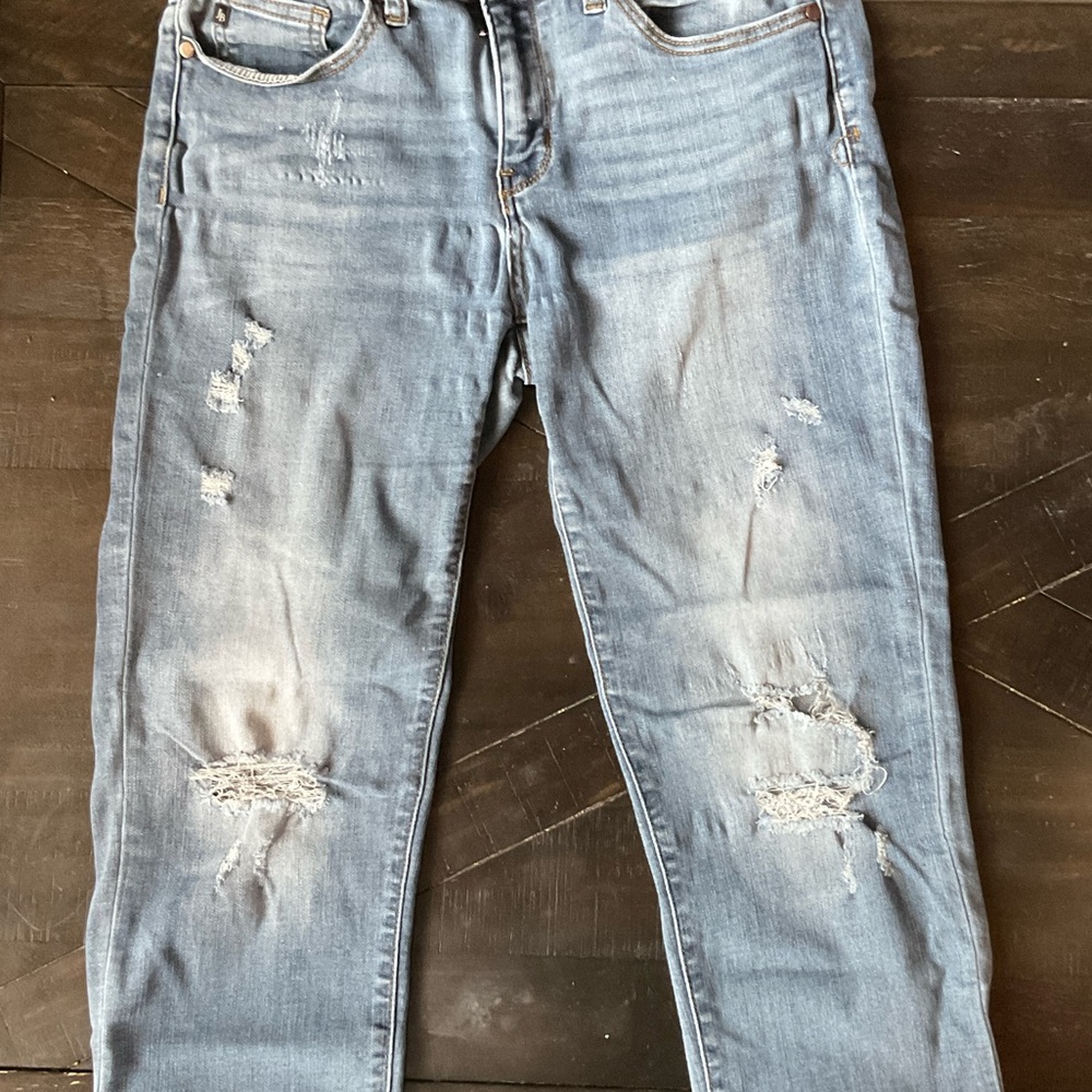 Judy Blue Light Blue Skinny Distressed Jeans - Picture 3 of 4